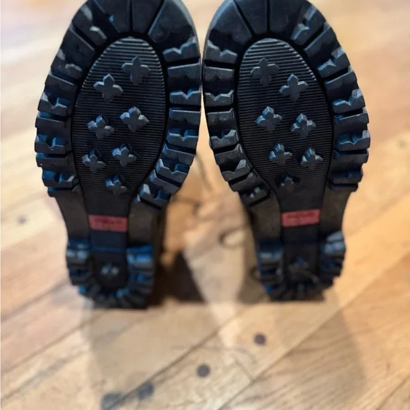 Vintage Polo Ralph Lauren Wolcott Boots Black Oiled Leather with Big Polo Patch - Picture 3 of 9